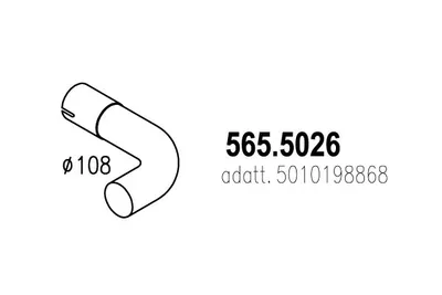 Auspuffrohr ASSO 565.5026
