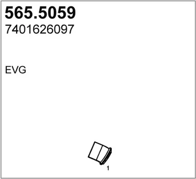 Auspuffrohr ASSO 565.5059