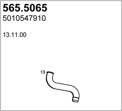 Auspuffrohr ASSO 565.5065