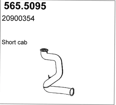 Auspuffrohr ASSO 565.5095