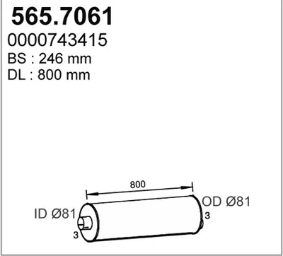 Zentral- und Oberschalldämpfer ASSO 565.7061