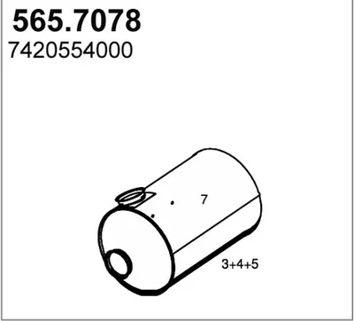 Zentral- und Oberschalldämpfer ASSO 565.7078