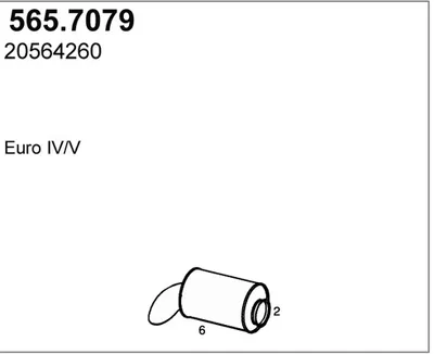Zentral- und Oberschalldämpfer ASSO 565.7079