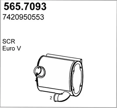 Zentral- und Oberschalldämpfer ASSO 565.7093