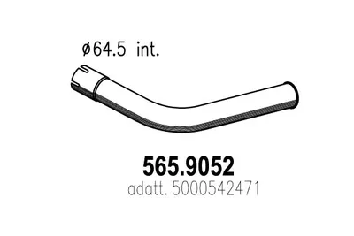 Auspuffrohr ASSO 565.9052