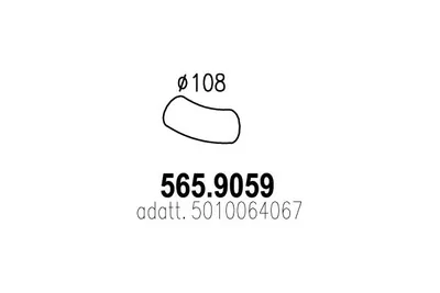Auspuffrohr ASSO 565.9059