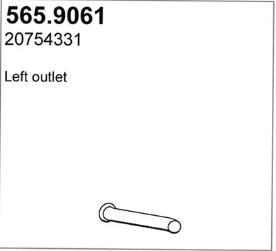 Auspuffrohr ASSO 565.9061