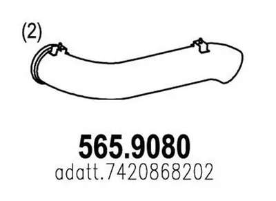 Auspuffrohr ASSO 565.9080