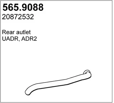 Auspuffrohr ASSO 565.9088
