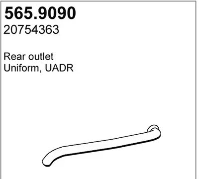 Auspuffrohr ASSO 565.9090