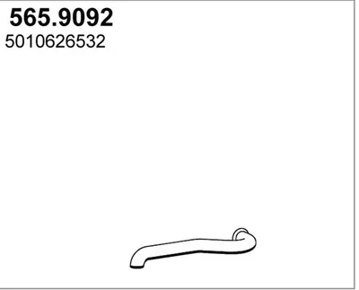 Auspuffrohr ASSO 565.9092