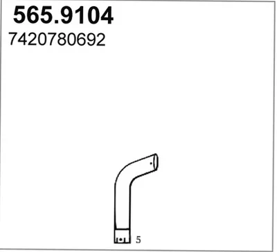 Auspuffrohr ASSO 565.904