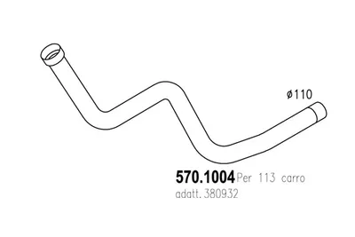 Auspuffrohr ASSO 570,004