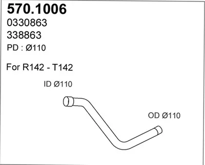 Auspuffrohr ASSO 570.1006