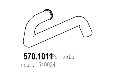 Auspuffrohr ASSO 570.1011