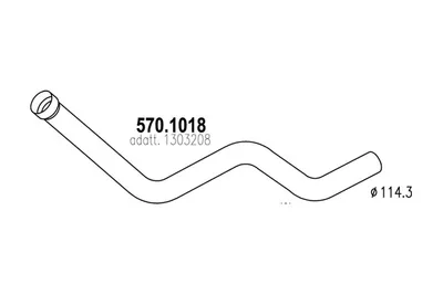 Auspuffrohr ASSO 570.1018
