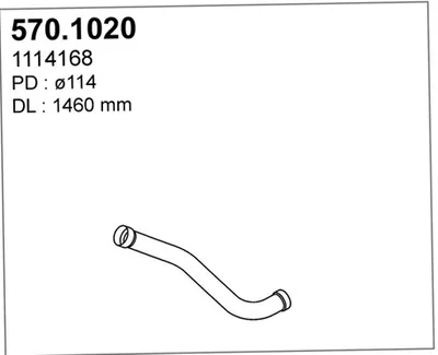 Auspuffrohr ASSO 570.1020