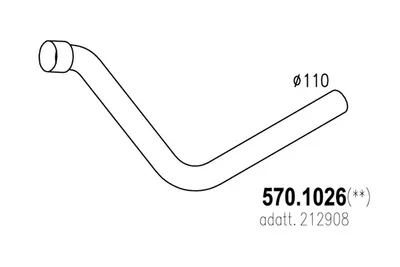 Auspuffrohr ASSO 570.1026