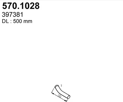 Auspuffrohr ASSO 570.1028