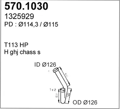 Auspuffrohr ASSO 570.1030