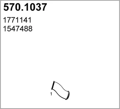 Auspuffrohr ASSO 570.1037