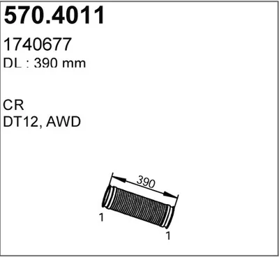 Flexible Verbindung, Abgas ASSO 570.4011