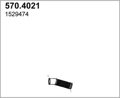 Flexible Verbindung, Abgas ASSO 570.4021