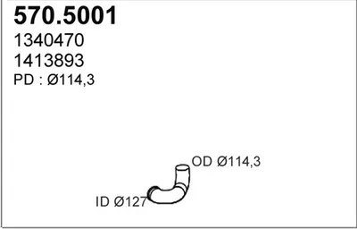 Auspuffrohr ASSO 570.5001