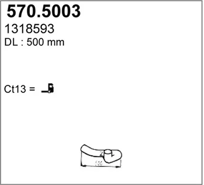Auspuffrohr ASSO 570.5003