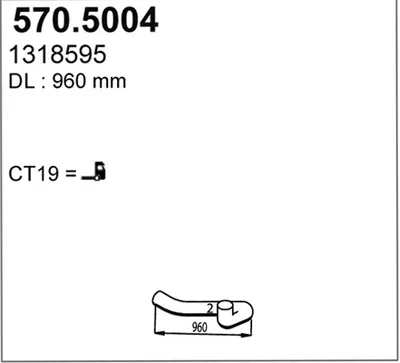 Auspuffrohr ASSO 570.5004
