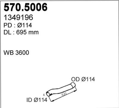 Auspuffrohr ASSO 570.506