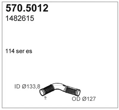 Auspuffrohr ASSO 570.5012