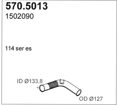Auspuffrohr ASSO 570.5013