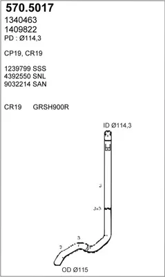 Auspuffrohr ASSO 570.5017