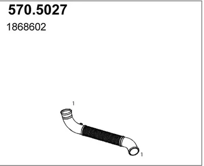 Auspuffrohr ASSO 570.5027