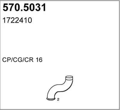 Auspuffrohr ASSO 570.5031