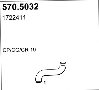 Auspuffrohr ASSO 570.5032