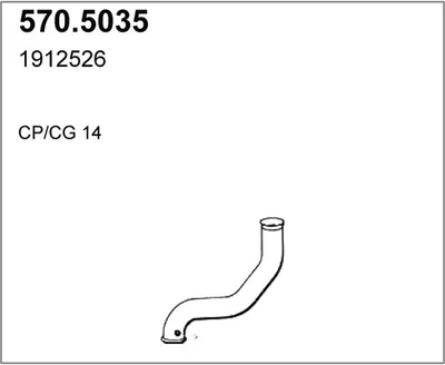 Auspuffrohr ASSO 570.5035