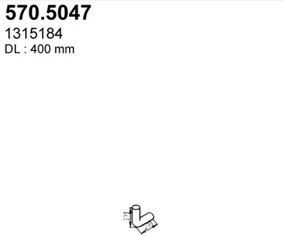 Auspuffrohr ASSO 570.5047