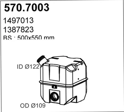 Zentral- und Oberschalldämpfer ASSO 570.7003