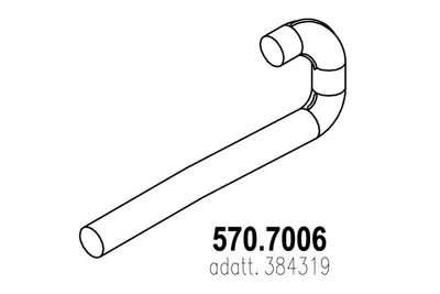 Auspuffrohr ASSO 570.7006