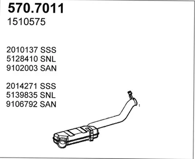 Zentral- und Oberschalldämpfer ASSO 570.7011