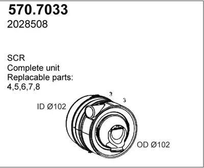 Zentral- und Oberschalldämpfer ASSO 570.7033