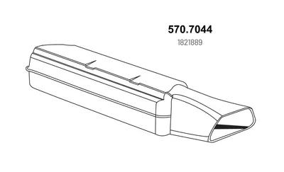 Hinterschalldämpfer ASSO 570.7044