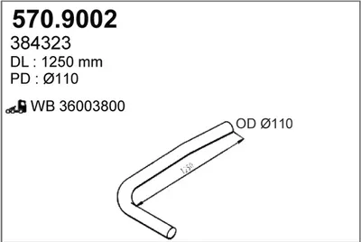 Auspuffrohr ASSO 570.9002