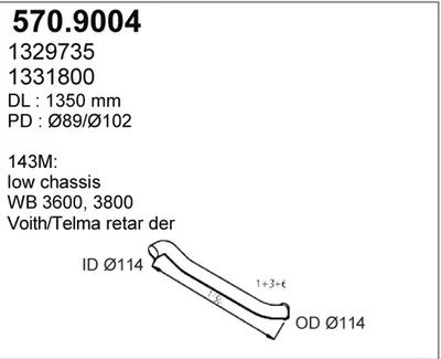 Auspuffrohr ASSO 570.904