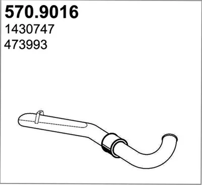 Auspuffrohr ASSO 570.9016