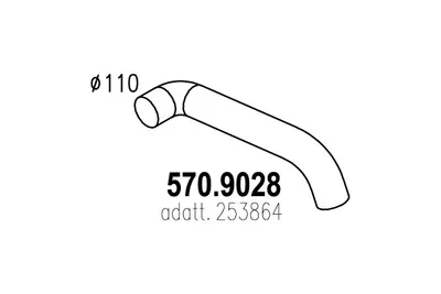 Auspuffrohr ASSO 570.9028