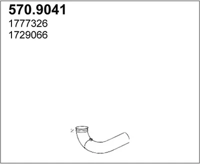 Auspuffrohr ASSO 570.9041