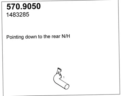 Auspuffrohr ASSO 570,9050